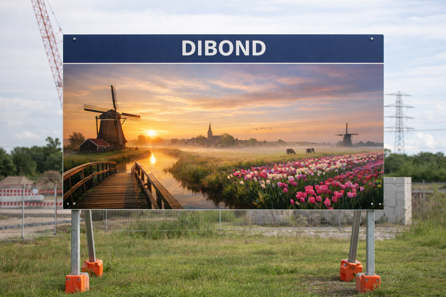 Dibond bouwbord of projectbord
